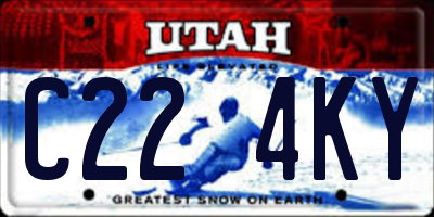 UT license plate C224KY