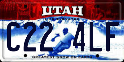 UT license plate C224LF