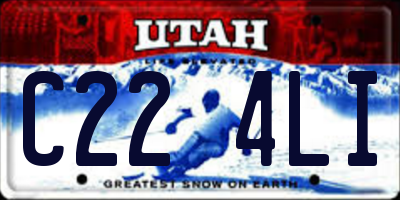 UT license plate C224LI