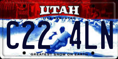 UT license plate C224LN