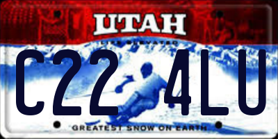 UT license plate C224LU