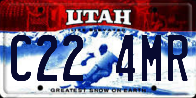 UT license plate C224MR