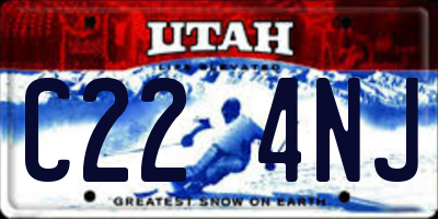 UT license plate C224NJ