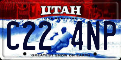 UT license plate C224NP