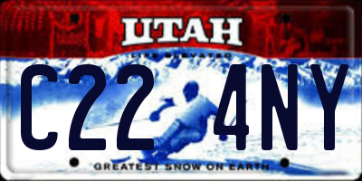 UT license plate C224NY