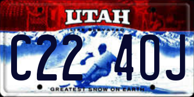 UT license plate C224OJ
