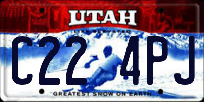 UT license plate C224PJ