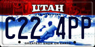UT license plate C224PP