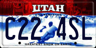 UT license plate C224SL