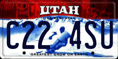 UT license plate C224SU