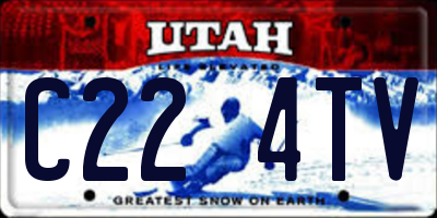 UT license plate C224TV