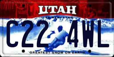 UT license plate C224WL