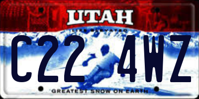 UT license plate C224WZ