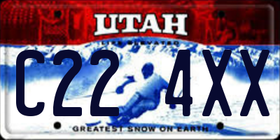UT license plate C224XX