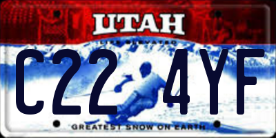 UT license plate C224YF