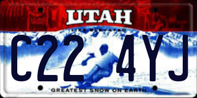 UT license plate C224YJ