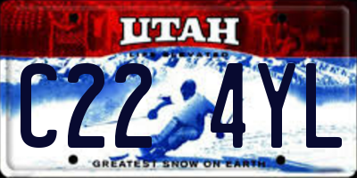 UT license plate C224YL
