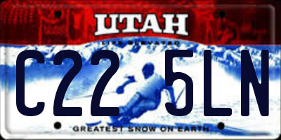 UT license plate C225LN