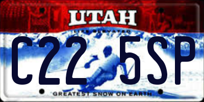 UT license plate C225SP