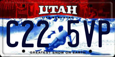 UT license plate C225VP