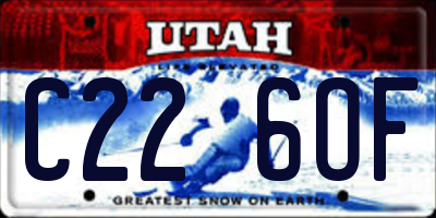 UT license plate C226OF