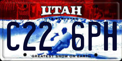 UT license plate C226PH