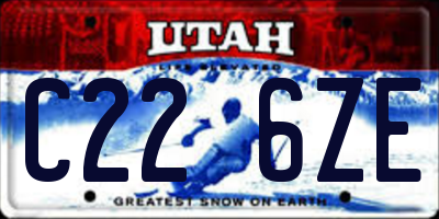 UT license plate C226ZE