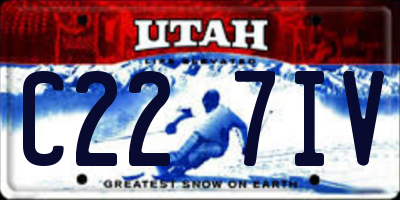 UT license plate C227IV
