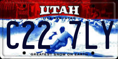 UT license plate C227LY