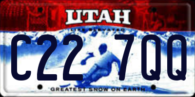 UT license plate C227QQ