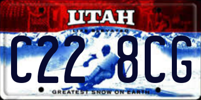 UT license plate C228CG