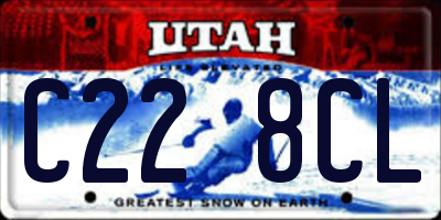 UT license plate C228CL