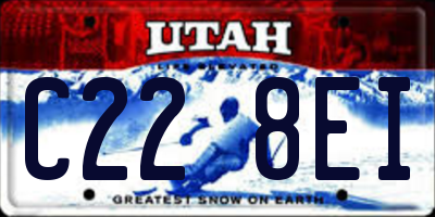 UT license plate C228EI