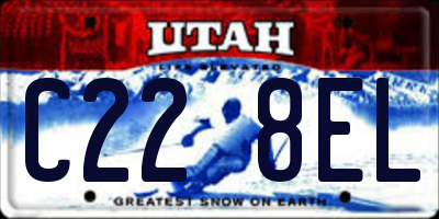 UT license plate C228EL