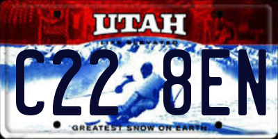 UT license plate C228EN