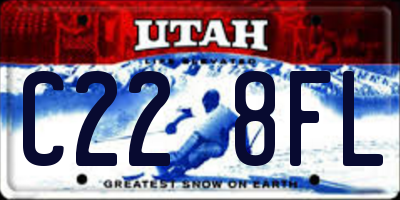 UT license plate C228FL