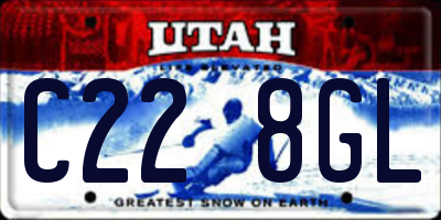 UT license plate C228GL