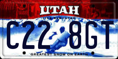 UT license plate C228GT