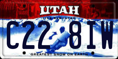 UT license plate C228IW