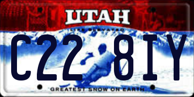 UT license plate C228IY