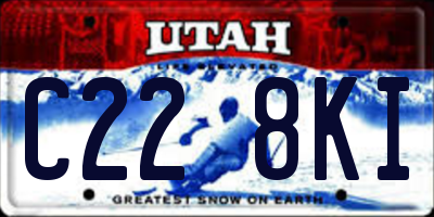 UT license plate C228KI