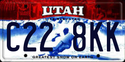 UT license plate C228KK