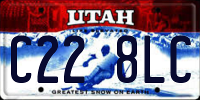 UT license plate C228LC