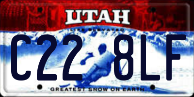 UT license plate C228LF