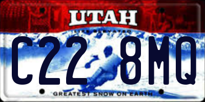 UT license plate C228MQ