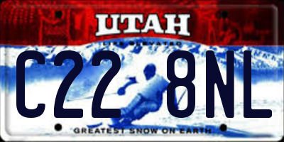 UT license plate C228NL
