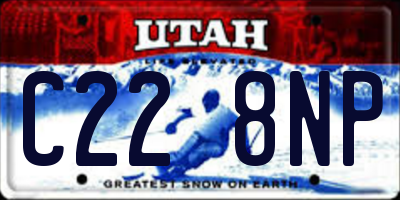 UT license plate C228NP