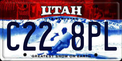 UT license plate C228PL