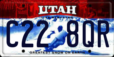 UT license plate C228QR