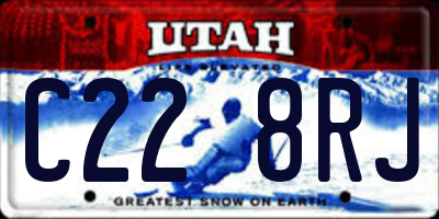 UT license plate C228RJ
